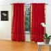 Fire Brick Rod Pocket Sheer Sari Curtain / Drape / Panel - Piece