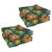 19-inch Square Tufted Indoor/Outdoor Chair Cushions (Set of 4) - 19" x 19"