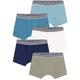 Petit Bateau - Boxershorts Uni Cotton 5Er-Pack In Blau, Gr.104