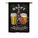Breeze Decor BD-BV-H-117049-IP-BO-D-US18-WA H117049-BO Hoopy Beer O Clock Happy Hour & Drinks Beverages Impressions Decorative Vertical 28 x 40 in. Double Sided House Flag