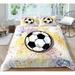 Sports Theme3D Football Bedding Duvet Cover Set for Junior Boys Duvet Cover Football 3D Boy Soft Bedspread King Size Pillow Cover Bed Sheet Bedding Set