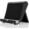 MENKEY Cell Phone Stand for Desk Foldable Cell Phone Holder Mobile Stand Phone Dock Multi-Angle Universal Adjustable Tablet Stand Holder Compatible with Most Cell Phone and Tablet for Desk (Black)