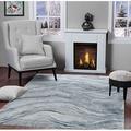 Glory Rugs Modern Abstract Area Rug 5x7 Grey Navy Faded Soft for Living Room Bedroom Home and Office