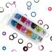 12 Grids/Box Hollow Circle Nail Art Sequins Mixed Nail Art DIY Nail Decoration for Finger Decoration Home Nail DIY