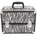 Yucurem SM-2083 Aluminum Alloy Makeup Case Jewelry Box Storage (White Zebra Stripe)