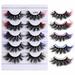 ASEIDFNSA Eyelash Pack 20 Pair False Eyelashes 5 Pairs Of Colorful Fried False Eyelashes Multilayer Thick Imitation Eyelashes Eyelashes Dramatic Long And Thick Curly False Eyelashes