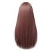 DOPI Headband Wigs Women S Fashion High Temperature Resistant Silk Synthetic Bangs Long Hair Wig