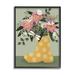 Casual Dragonfly Garden Bouquet Botanical & Floral Graphic Art Black Framed Art Print Wall Art