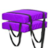 Bradley Bradley Type IV Boat Cushion USCG Approved Throwable Flotation Device; Coast Guard approved throw preserver with foam cushion; throwable boat cushion safety device (2-Pack purple color)