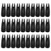OUNONA 30PCS 8MM Outsourcing Arrow Tail Professional Archery Arrow Nock Hunting Bow Arrow Nock Tails Archery Accessories for 8mm Shaft (Black)