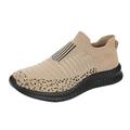 zuwimk Mens Sneakers Men s Classic Slip On Canvas Sneaker Tennis Shoes Khaki