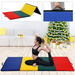 Dkelincs 4 x8 x2 Gymnastics Mat Thick Four Folding Panel Tumbling Mat Anti-Tear Exercise Mats with Hook & Loop Fastener Foldable Wrestling Mats Gym Yoga Mat for Kids Adult