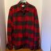 J. Crew Shirts | J. Crew Men's Flannel Casual Collared Button Down Shirt Size Large | Color: Black/Red | Size: L