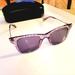 Coach Accessories | Coach Legacy Stripe Square Violet/ Purple Glitter Signature C Sunglasses | Color: Purple | Size: 50 Mm