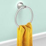 AmeriLuck Kitchen Towel Ring Metal in Gray | Wayfair 2001TR1-BN