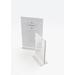 Cal-Mil Classic T-Type Place Card Holder, Crystal | 6 H x 4 W x 0.25 D in | Wayfair 512