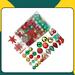 Eternal Night 132 Piece Christmas Holiday Shaped Ornament Set Plastic in Blue/Green/Red | 3.2 H x 3.2 W x 0.2 D in | Wayfair EternalNightac2706f