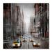 East Urban Home City Art 5th Avenue Yellow Cabs Graphic Art Paper in Gray | 16 H x 16 W in | Wayfair EUNH4390 33353832