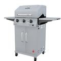 Charbroil Char-Broil Performance Series 3-Burner Propane Gas Grill Cabinet Cast Iron/Steel in Brown | 45.3 H x 44.5 W x 22.4 D in | Wayfair