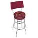 Holland Bar Stool NCAA 30" Swivel Bar Stool Upholstered/Metal in Blue/Gray | 45 H x 18 W in | Wayfair L7C430TexsSt