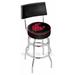 Holland Bar Stool NCAA 30" Swivel Bar Stool Upholstered/Metal in Blue/Gray | 45 H x 18 W in | Wayfair L7C430WashSt