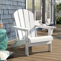 Beachcrest Home™ Shaunna 4-Piece Adirondack Conversation Chair w/ Footrest Ottoman Set in White | 35.25 H x 29.25 W x 32 D in | Wayfair