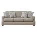 Southern Home Furnishings 89" Recessed Arm Sofa w/ Reversible Cushions Other Performance Fabrics in Brown | 36 H x 89 W x 40 D in | Wayfair