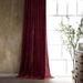 Rosdorf Park Annita Solid Faux Silk Velvet Romantic Western 48x108 inch Single Curtain Panel in Red | Wayfair 9A01F4AB98D04DE3AF1AC45D30909CB9