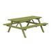 Latitude Run® Latisia Solid Wood Outdoor Picnic Table Wood in Brown/Green | 30 H x 70 W x 60 D in | Wayfair C34F0FEDEB374CB6B6F4DFE1AF23BF20