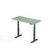 Inbox Zero Kamaya Height Adjustable Standing Desk Wood/Metal in Green/Black | 28 W x 28 D in | Wayfair 6E2EB6F1DF504138BBE8EF6028EC2411