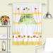 Winston Porter Jaheam Tailored 58" Kitchen Curtain in Yellow Polyester in White | 24 H x 58 W in | Wayfair 98BC8B36FECA4C44AEC51AA953FEA663