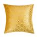 Mercer41 Jereth Velvet Throw Square Pillow Cover & Insert Polyester/Polyfill in Yellow | 20 H x 18 W x 1 D in | Wayfair