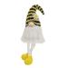 Trinx Gazsi Fuzzy Bee Striped Dangle Leg Gnome Fabric in Black/White/Yellow | 10.5 H x 5.5 W x 10 D in | Wayfair D0250135C5CF406C86FDBA90F75CE1E4