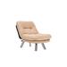 Convertible Chair - East Urban Home Haana 43.7" W Tufted Convertible Chair in White | 27.95 H x 43.7 W x 9.84 D in | Wayfair
