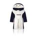 Zoomie Kids Aarv Ankle Bathrobe w/ Hood for Kid white/blue/navy/black in Dark Blue/White | Wayfair 2ECA97F3FB554D489CE24B48C42D99E1