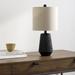 Wade Logan® Ashyra Resin Table Lamp Resin/Linen in Black | 20.75 H x 10 W x 10 D in | Wayfair 3208EED6935B42EDACB64066244C6330