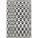 Black 144 x 108 x 0.05 in Area Rug - George Oliver Handmade Flatweave Recycled P.E.T. White/Rug Recycled P.E.T. | 144 H x 108 W x 0.05 D in | Wayfair