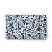 Blue/White 30 x 18 x 0.12 in Indoor/Outdoor Area Rug - Alcott Hill® Barrada Floral Machine Woven Chenille Indoor/Outdoor Area Rug in Ivory/Blue Chenille, | Wayfair