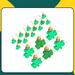 The Holiday Aisle® 24 Piece Good Luck Clover Coins Holiday Shaped Ornament Set Plastic in Green/Yellow | 1.37 H x 1.18 W x 0.2 D in | Wayfair