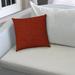 East Urban Home 20" X 20" Brick & Red Blown Seam Solid Color Throw Indoor Outdoor Pillow Polyester/Polyfill blend | 20 H x 20 W x 6 D in | Wayfair