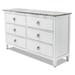 Rosalind Wheeler Azsha 6 Drawer 58" W Solid Wood Double Dresser Wood in Gray | 34 H x 58 W x 17 D in | Wayfair AA27CEB20BF34E4394A6041CDA32E2AC