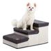 Tucker Murphy Pet™ 3 Tiers Foldable Dog Stairs Pet Steps For Small To Medium Dogs Fabric | 12 H x 14 W x 24 D in | Wayfair