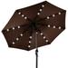 Arlmont & Co. Naiema 10' Lighted Market Umbrella in Brown | 96 H x 120 W x 120 D in | Wayfair 2114A8F23CFD4904B21336EC82E5E97A