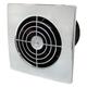Manrose 100mm Low Profile Extractor Fan/Timer - Chrome