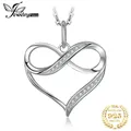 JewelryPalace – collier avec pendentif en forme de cœur pour femme en argent Sterling 925 sans