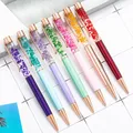 Stylo à bille fleur éternelle créative stylo à bille en cristal métallique stylo de bureau pour