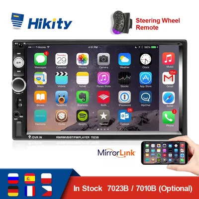Hikity-Enregistreur de bande radio de voiture Bluetooth Autoaudio FM Stéréo Récepteur ISO