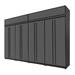 Proslat Fusion Plus 6-Piece Glossy Grey Extra Tall Garage Cabinet Set with Black Handles