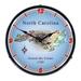 Collectable Sign & Clock State of North Carolina Backlit Wall Clock