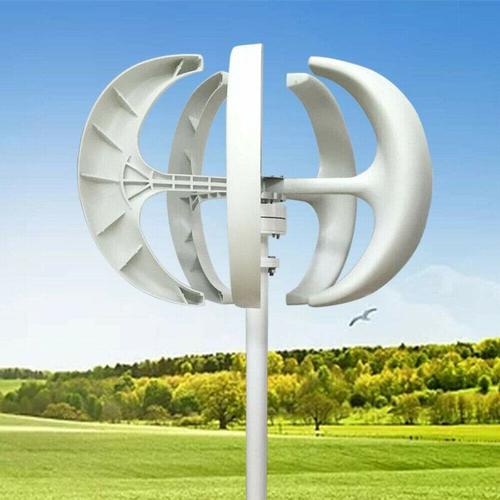 600W 12V Windturbinengenerator Windgenerator Windkraftanlagen+Controller Vertikale Laterne 5